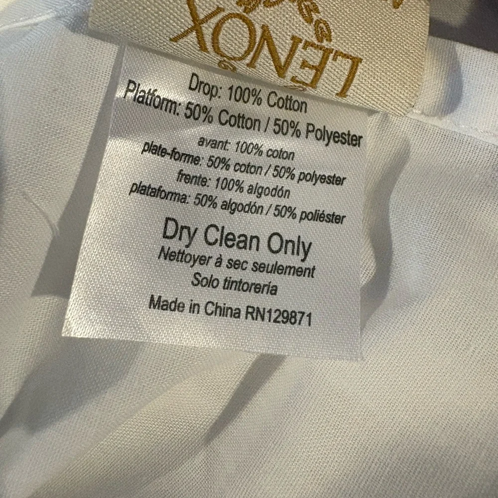 🛏️VINTAGE LENOX King Bedskirt